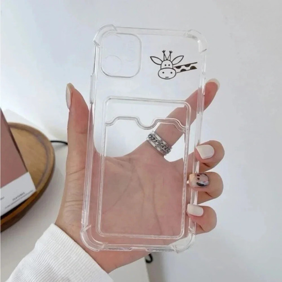 ⚠️Clearance🦒iPhone 13/Pro/Pro Max Cartoon Giraffe iPhone Case With Card Slot - Picture 3 of 3